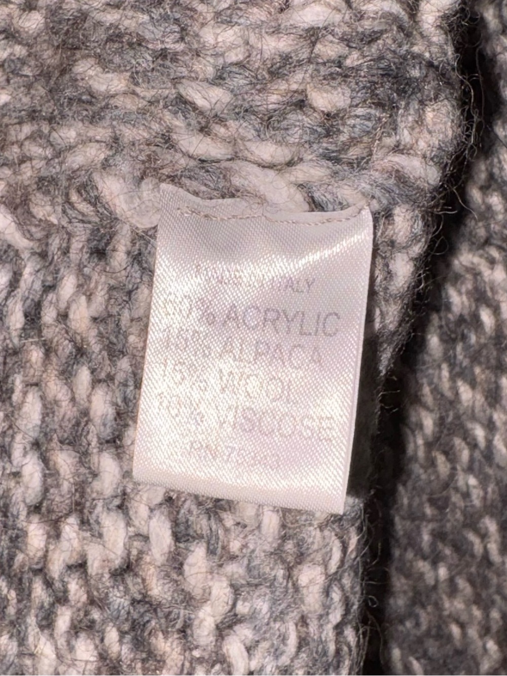 Anthropologie Elsamanda Open Front Cardigan Sweater Sz Med Alpaca Wool Blend - Picture 4 of 5